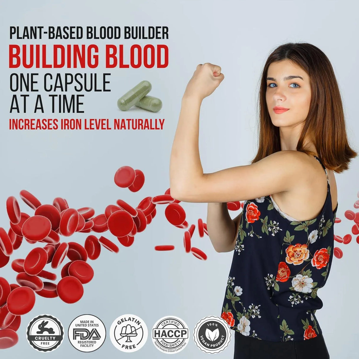 BIOVITALIA - BIOVITALIA Plant Based Blood Builder 60 Capsulas - The Red Vitamin MX - Suplementos Alimenticios - {{ shop.shopifyCountryName }}