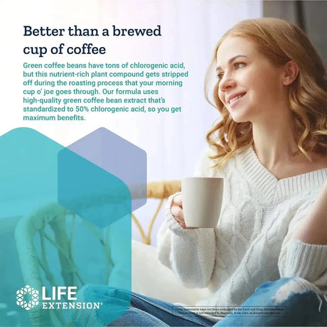 LIFE EXTENSION - Life Extension CoffeeGenic Green Coffee Bean Extract 90 Capsulas - The Red Vitamin MX - Suplementos Alimenticios - {{ shop.shopifyCountryName }}