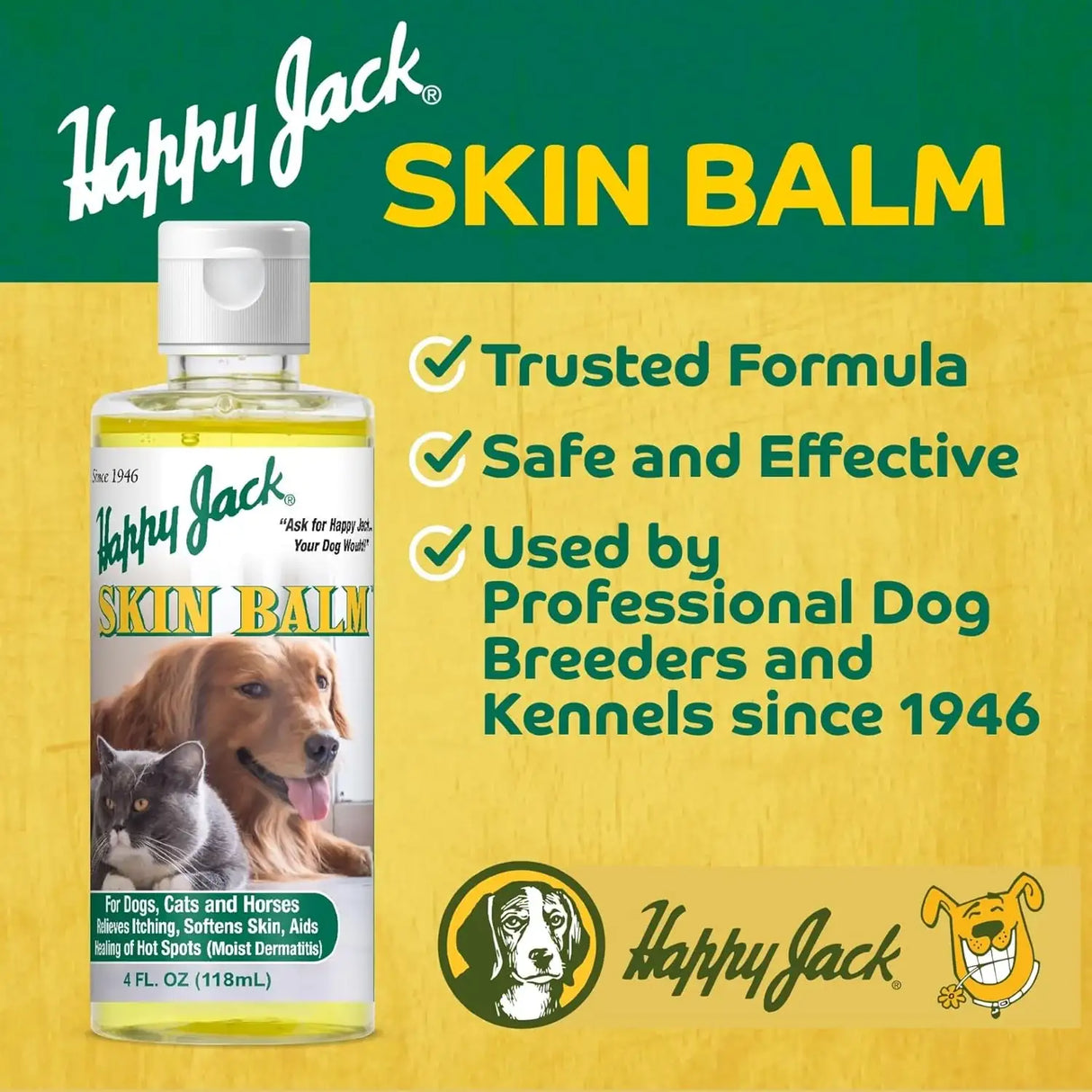 HAPPY JACK - Happy Jack Skin Balm Hot Spot & Itchy Skin Relief for Dogs 4 Fl.Oz. - The Red Vitamin MX - Remedios Para La Picazón De Perros - {{ shop.shopifyCountryName }}