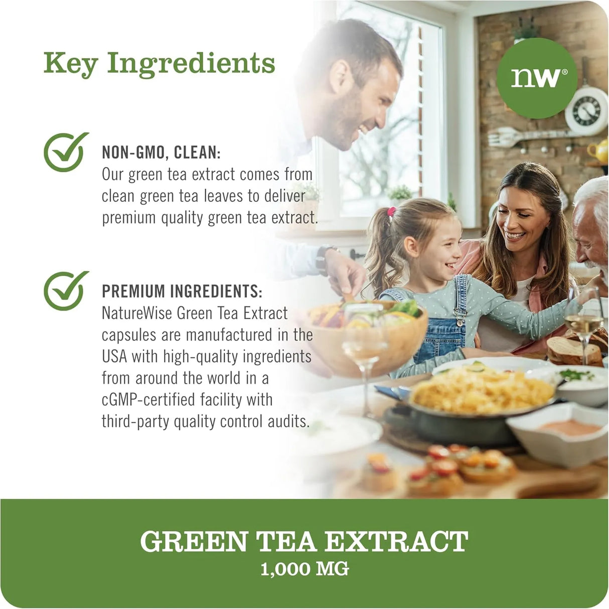 NATUREWISE - NatureWise Green Tea Extract 1000Mg. 120 Capsulas - The Red Vitamin MX - Suplementos Alimenticios - {{ shop.shopifyCountryName }}