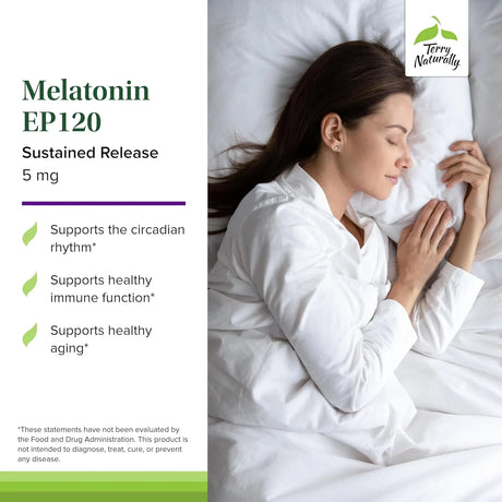 TERRY NATURALLY - Terry Naturally Melatonin EP120 5Mg. 60 Tabletas - The Red Vitamin MX - Suplementos Alimenticios - {{ shop.shopifyCountryName }}