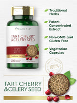 Carlyle Tart Cherry and Celery Seed 200 Capsulas