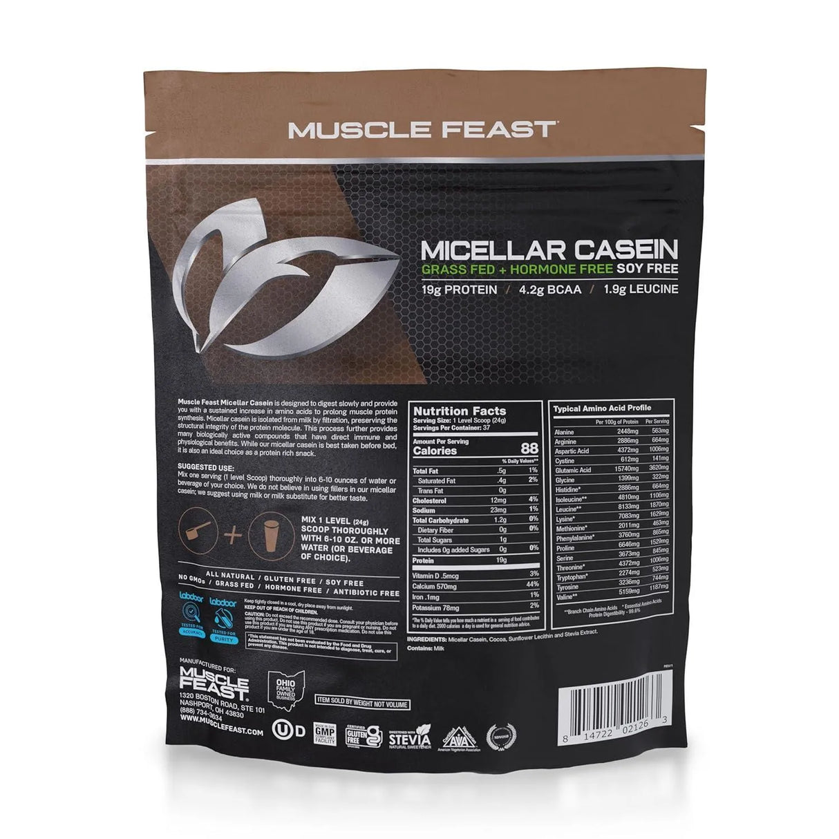 MUSCLE FEAST - Muscle Feast Micellar Casein Protein Chocolate 907Gr. - The Red Vitamin MX - Suplementos Alimenticios - {{ shop.shopifyCountryName }}