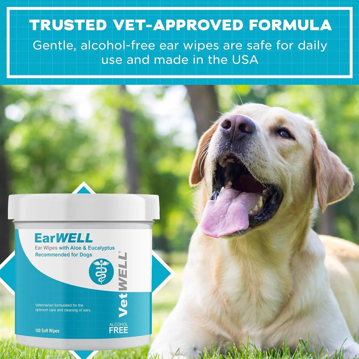 VETWELL - EarWELL by VetWELL Dog Ear Wipes 100 Toallitas - The Red Vitamin MX - Cuidado Del Oído De Perros - {{ shop.shopifyCountryName }}