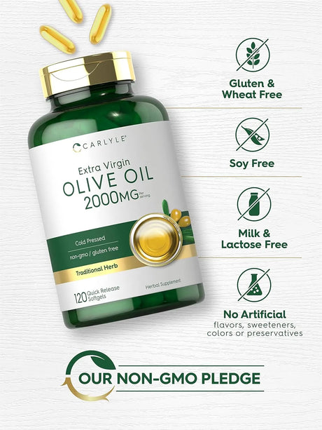 CARLYLE - Carlyle Olive Oil 2000Mg. 120 Capsulas Blandas - The Red Vitamin MX - Suplementos Alimenticios - {{ shop.shopifyCountryName }}