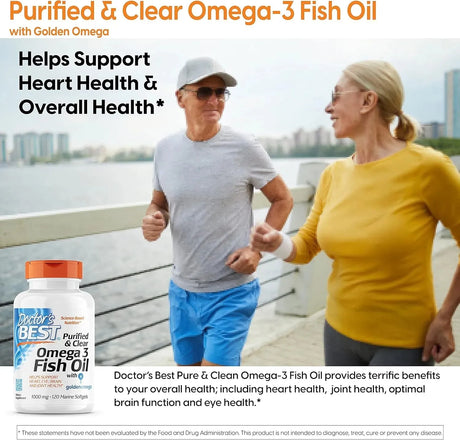 DOCTOR'S BEST - Doctor's Best Purified & Clear Omega 3 Fish Oil 120 Capsulas Blandas - The Red Vitamin MX - Suplementos Alimenticios - {{ shop.shopifyCountryName }}