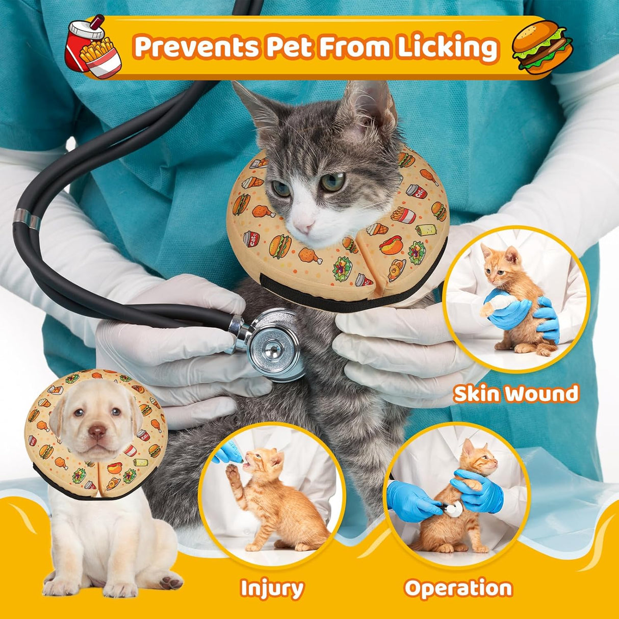 Grand Line Hamburger Inflatable Collar SMALL