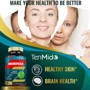 TENMIDO - Tenmido Moringa with Turmeric Ashwagandha Ginger Licorice Black Pepper 60 Capsulas 2 Pack - The Red Vitamin MX - Suplementos Alimenticios - {{ shop.shopifyCountryName }}