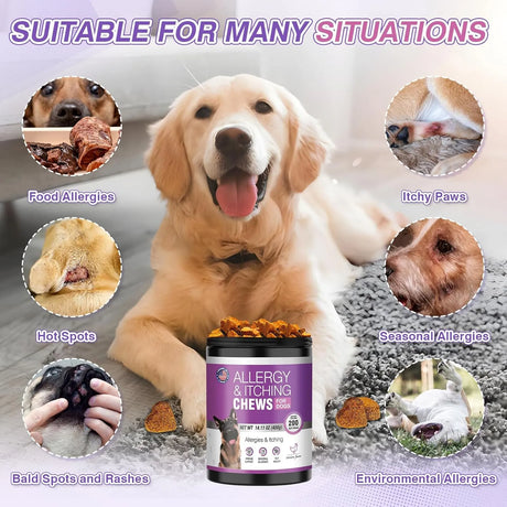 TTLXRL - TTLXRL Dog Allergy Chews 200 Masticables - The Red Vitamin MX - Remedios Para La Picazón De Perros - {{ shop.shopifyCountryName }}