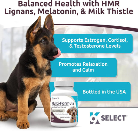 K9 SELECT - K9 Select Multi-Formula Dog Vitamins for Smaller Dogs Peanut Butter Flavor 90 Tabletas - The Red Vitamin MX - Multivitamínicos Para Perros - {{ shop.shopifyCountryName }}