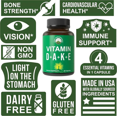 PEAK PERFORMANCE - Peak Performance DAKE Vitamin Supplement 30 Capsulas - The Red Vitamin MX - Suplementos Alimenticios - {{ shop.shopifyCountryName }}