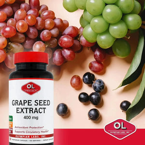 OLYMPIAN LABS - Olympian Labs Grape Seed Extract 600Mg. 100 Capsulas - The Red Vitamin MX - Suplementos Alimenticios - {{ shop.shopifyCountryName }}