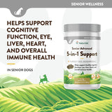 NATURVET - NaturVet Senior Advanced 5-in-1 Support Dog 60 Masticables - The Red Vitamin MX - Multivitamínicos Para Perros - {{ shop.shopifyCountryName }}