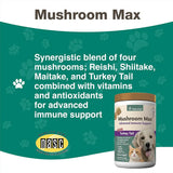NATURVET - NaturVet Mushroom Max Advanced Immune Support Dog Supplement 120 Masticables - The Red Vitamin MX - Suplementos Herbales Para Perros - {{ shop.shopifyCountryName }}