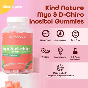 KIND NATURE - Kind Nature Myo-Inositol & D-Chiro Inositol Gummies 120 Gomitas - The Red Vitamin MX - Suplementos Alimenticios - {{ shop.shopifyCountryName }}