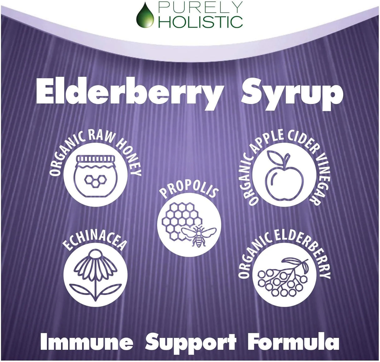 PURELY HOLISTIC - Purely Holistic Organic Elderberry Syrup 472Ml. - The Red Vitamin MX - Suplementos Alimenticios - {{ shop.shopifyCountryName }}