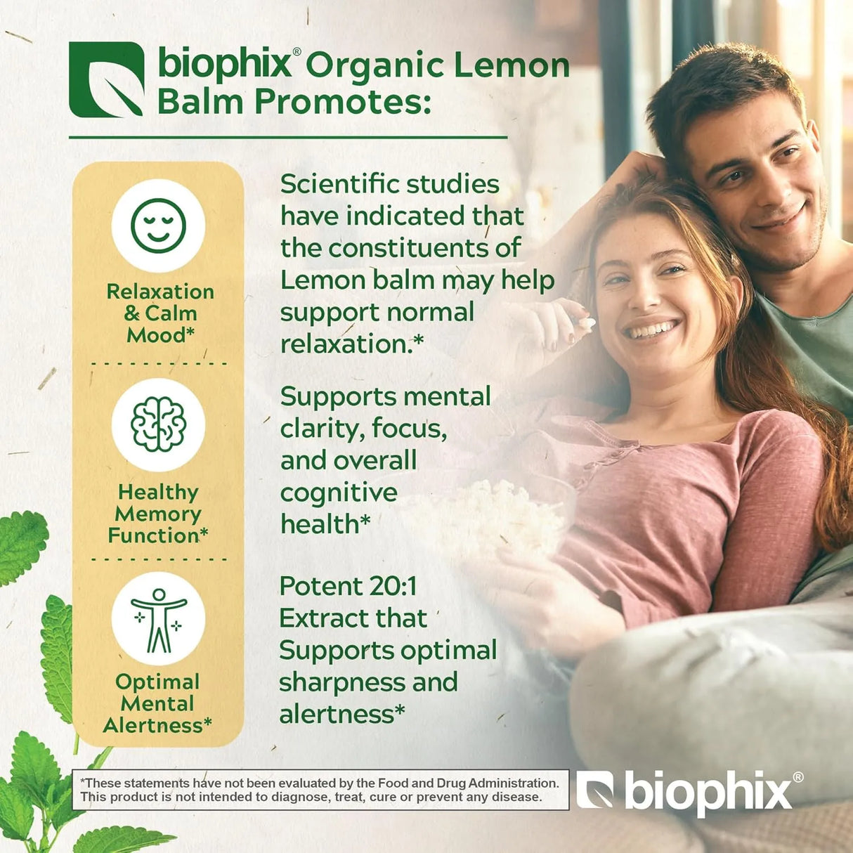 BIOPHIX - biophix Lemon Balm Capsules USDA Organic 20:1 Extract 300Mg. 200 Capsulas - The Red Vitamin MX - Suplementos Alimenticios - {{ shop.shopifyCountryName }}