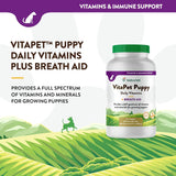 NATURVET - NaturVet VitaPet Puppy Daily Vitamins Plus Breath Aid for Puppies 60 Tabletas Masticables - The Red Vitamin MX - Multivitamínicos Para Perros - {{ shop.shopifyCountryName }}