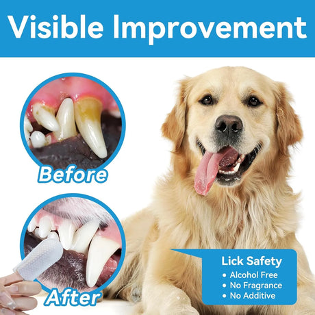 NETRUE - Netrue Dog Teeth Cleaning Wipes 60 Toallitas - The Red Vitamin MX - Cuidado Dental Para Perros - {{ shop.shopifyCountryName }}