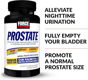 FORCE FACTOR - Force Factor Prostate Saw Palmetto and Beta Sitosterol 60 Capsulas Blandas - The Red Vitamin MX - Suplementos Alimenticios - {{ shop.shopifyCountryName }}