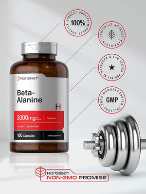 HORBAACH - Horbach Beta Alanine 3000Mg. 180 Capsulas - The Red Vitamin MX - Suplementos Alimenticios - {{ shop.shopifyCountryName }}