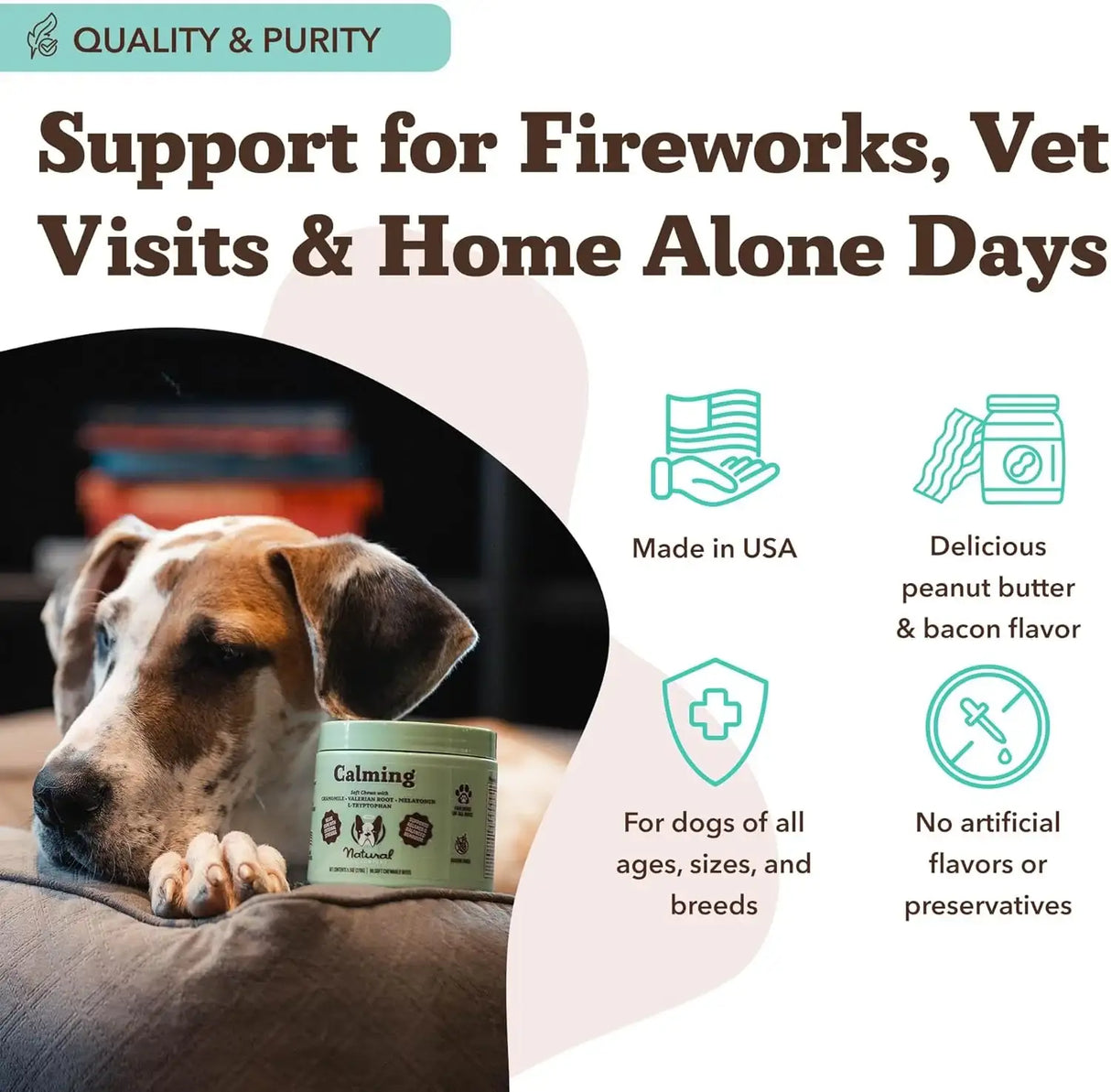 NATURAL DOG - Natural Dog Company Calming Chews for Dogs 90 Masticables - The Red Vitamin MX - Relajantes Para Perros - {{ shop.shopifyCountryName }}