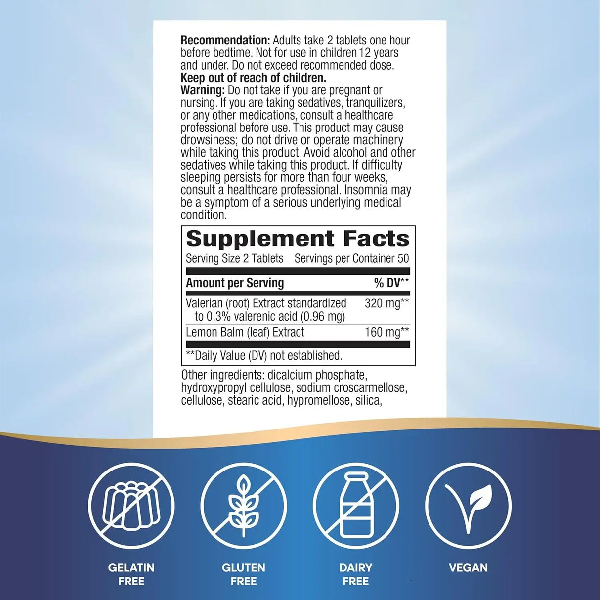 NATURE'S WAY - Nature's Way Valerian Nighttime 320Mg. 100 Tabletas - The Red Vitamin MX - Suplementos Alimenticios - {{ shop.shopifyCountryName }}