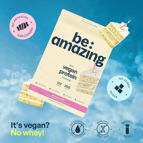 BEAM - BEAM Be Amazing Vegan Protein Powder Birthday Cake 25 Servicios 833Gr. - The Red Vitamin MX - Suplementos Alimenticios - {{ shop.shopifyCountryName }}