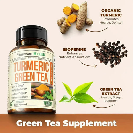 VIMERSON HEALTH - Vimerson Health Green Tea Extract 60 Capsulas - The Red Vitamin MX - Suplementos Alimenticios - {{ shop.shopifyCountryName }}