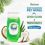 TROPICLEAN - TropiClean Dog Ear Wipes 50 Toallitas - The Red Vitamin MX - Cuidado Del Oído De Perros - {{ shop.shopifyCountryName }}