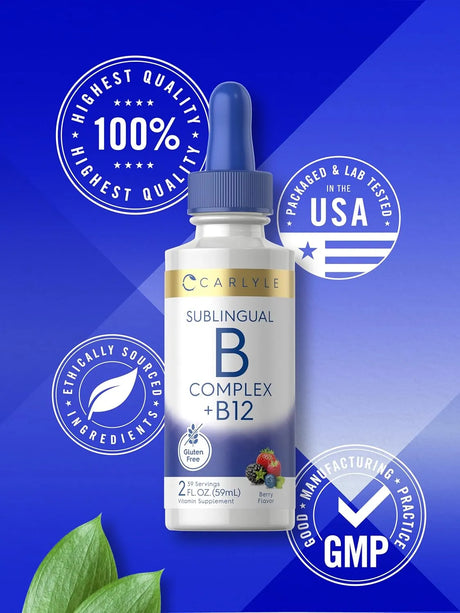 CARLYLE - Carlyle Sublingual Vitamin B Complex 2 Fl.Oz. - The Red Vitamin MX - Suplementos Alimenticios - {{ shop.shopifyCountryName }}