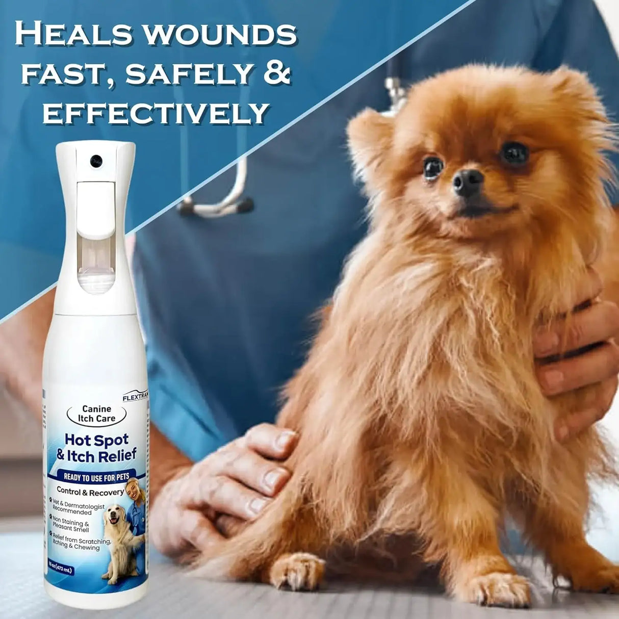 CANINE ITCH CARE - Canine Itch Care Hot Spot Spray & Itch Relief For Dogs and Cats 4 Fl.Oz. - The Red Vitamin MX - Remedios Para La Picazón De Perros - {{ shop.shopifyCountryName }}