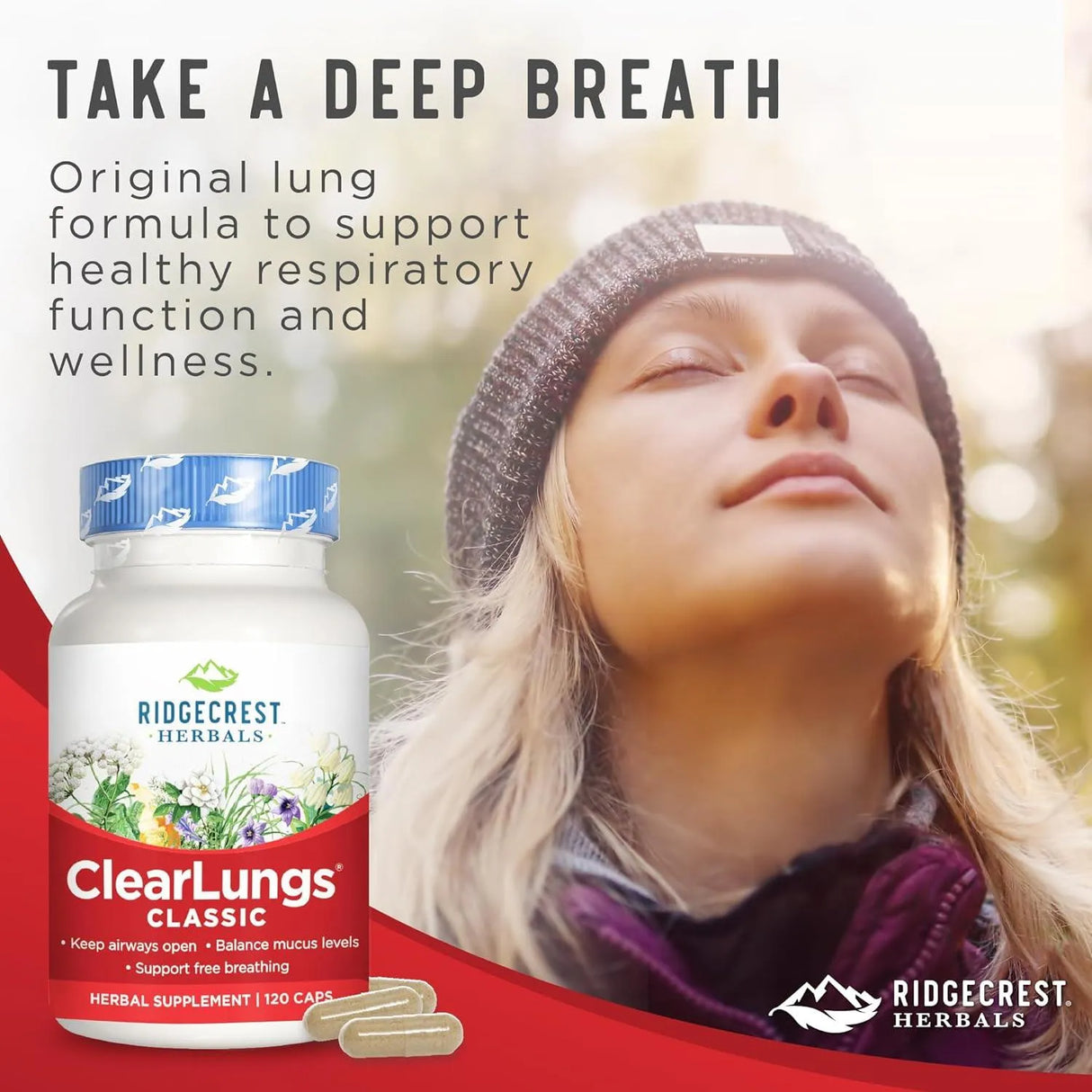 RIDGECREST HERBALS - RidgeCrest Herbals ClearLungs Classic 120 Capsulas - The Red Vitamin MX - Suplementos Alimenticios - {{ shop.shopifyCountryName }}