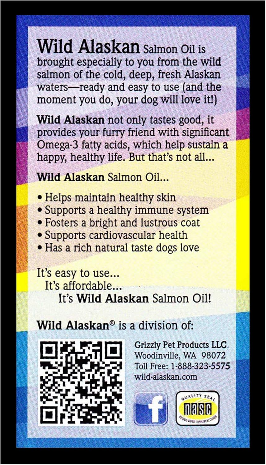 Dogswell Wild Alaskan Skin & Coat Salmon Oil Based Omega-3 16 Fl.Oz.