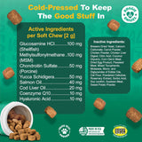 Doggie Dailies Daily Joint Care Glucosamine for Dogs Chicken 225 Masticables