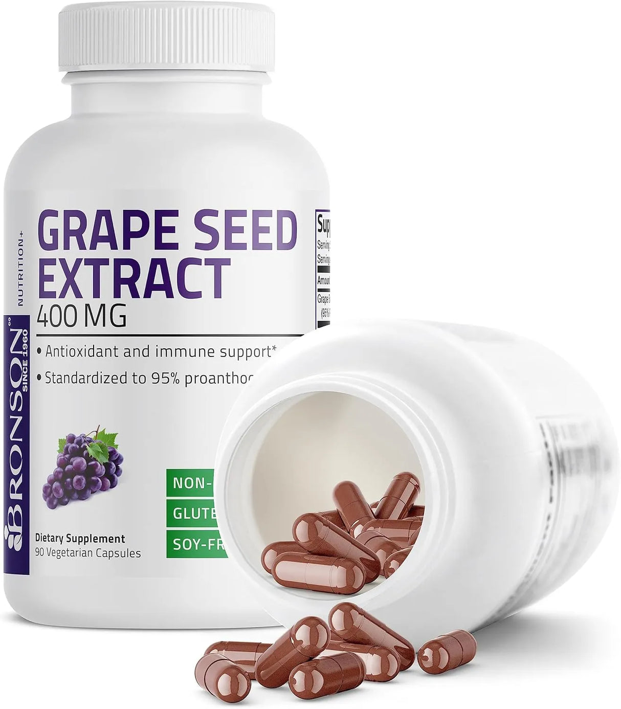 BRONSON - Bronson Grape Seed Extract 400Mg. 90 Capsulas - The Red Vitamin MX - Suplementos Alimenticios - {{ shop.shopifyCountryName }}