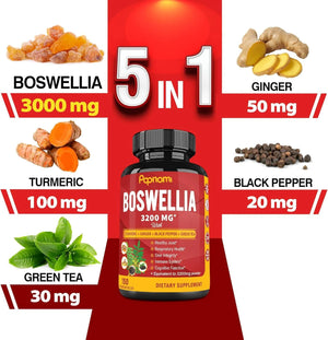 PAPNAMI - Papnami Boswellia Serrata Extract 3200Mg. 150 Capsulas - The Red Vitamin MX - Suplementos Alimenticios - {{ shop.shopifyCountryName }}