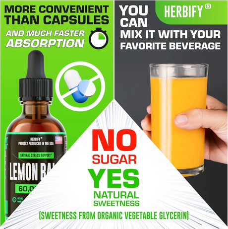 HERBIFY - HERBIFY Lemon Balm 2 Fl.Oz. - The Red Vitamin MX - Suplementos Alimenticios - {{ shop.shopifyCountryName }}
