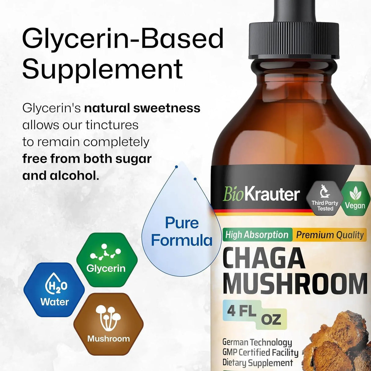 BIOKRAUTER - BIO KRAUTER Chaga Mushroom Extract 4 Fl.Oz. - The Red Vitamin MX - Suplementos Alimenticios - {{ shop.shopifyCountryName }}