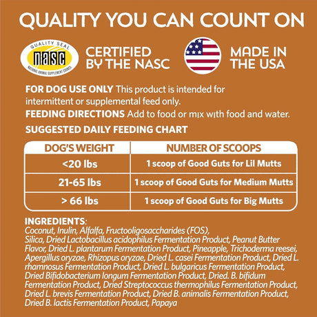 FIDOBIOTICS - Fidobiotics Good Guts for Big Mutts Probiotic for Dogs 20 Dias - The Red Vitamin MX - Probióticos Para Perros - {{ shop.shopifyCountryName }}