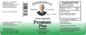 CHRISTOPHER´S - Christopher's Original Formulas Prostate Plus Formula 100 Capsulas - The Red Vitamin MX - Suplementos Alimenticios - {{ shop.shopifyCountryName }}