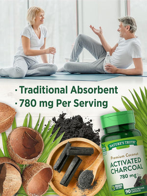 Nature's Truth Activated Charcoal 780Mg. 90 Capsulas