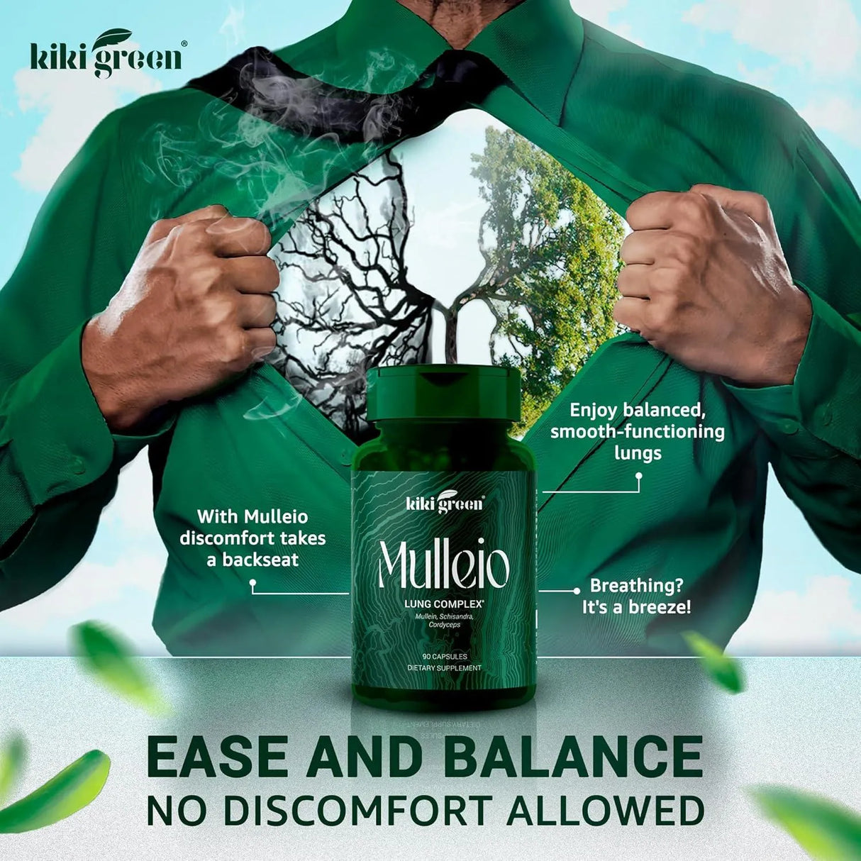 KIKI GREEN - KIKI Green MULLEIO Lung Health 90 Capsulas - The Red Vitamin MX - Suplementos Alimenticios - {{ shop.shopifyCountryName }}