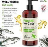 Deley Naturals Wild Caught Fish Oil for Cats with 2X Omega 473Ml.