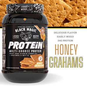 BLACK MAGIC - Black Magic Multi-Source Protein Powder Honey Grahams 925Gr. - The Red Vitamin MX - Suplementos Alimenticios - {{ shop.shopifyCountryName }}