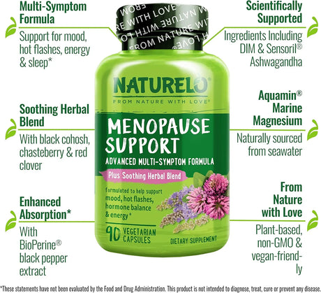 NATURELO - NATURELO Menopause Support 90 Capsulas - The Red Vitamin MX - Suplementos Alimenticios - {{ shop.shopifyCountryName }}