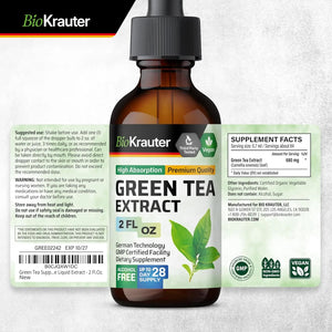 BIOKRAUTER - Bio Krauter Green Tea Extract Liquid Drops 2 Fl.Oz. - The Red Vitamin MX - Suplementos Alimenticios - {{ shop.shopifyCountryName }}