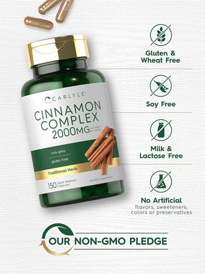 CARLYLE - Carlyle Ceylon Cinnamon Complex with Gymnema and Mulberry 150 Capsulas - The Red Vitamin MX - Suplementos Alimenticios - {{ shop.shopifyCountryName }}