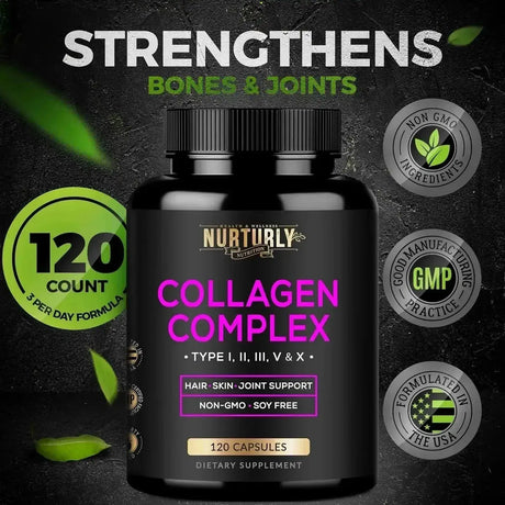 NURTURLY - NURTURLY Multi Collagen Peptides Powder 120 Capsulas - The Red Vitamin MX - Suplementos Alimenticios - {{ shop.shopifyCountryName }}