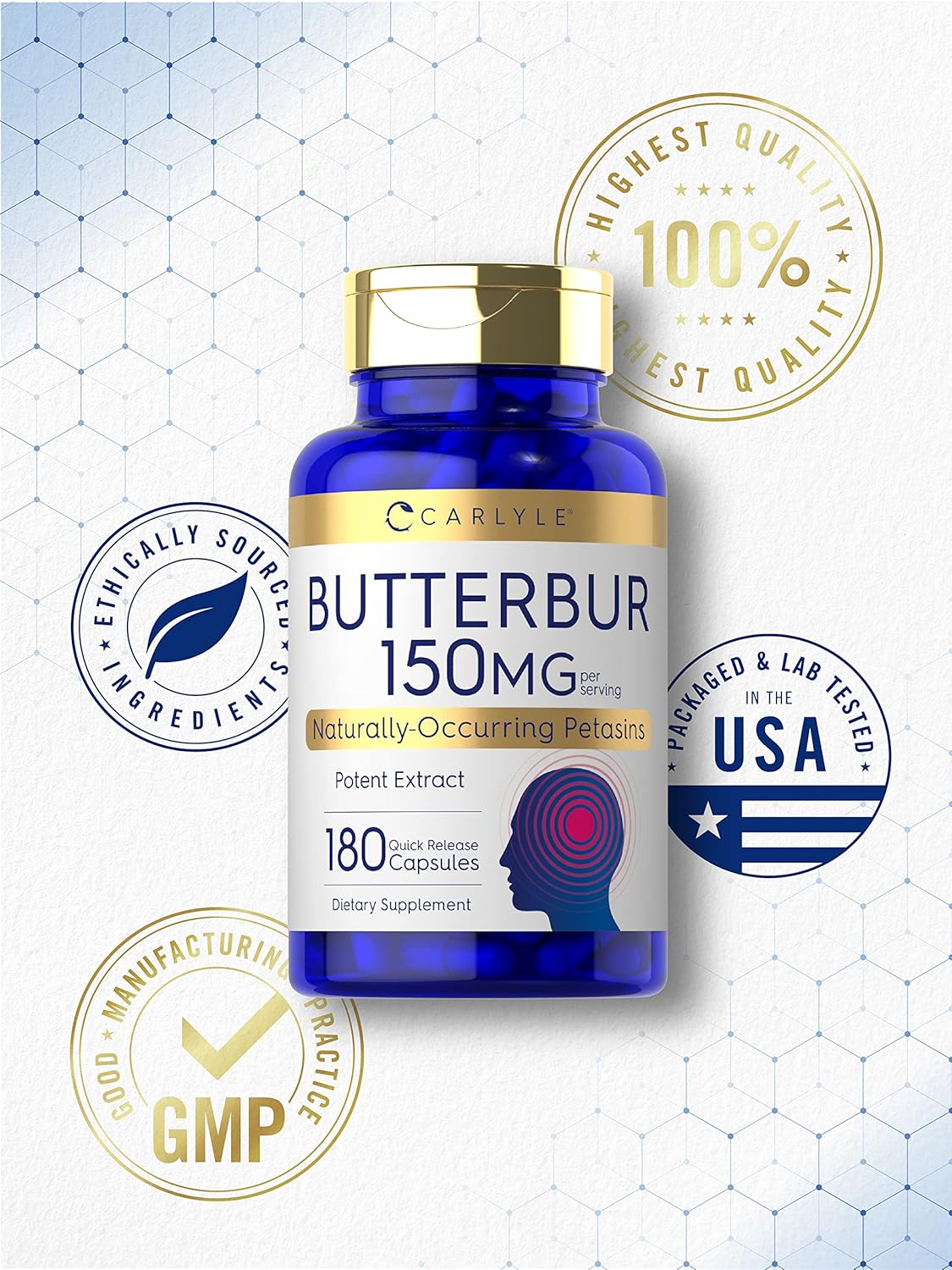 Carlyle Butterbur 150Mg. 180 Capsulas